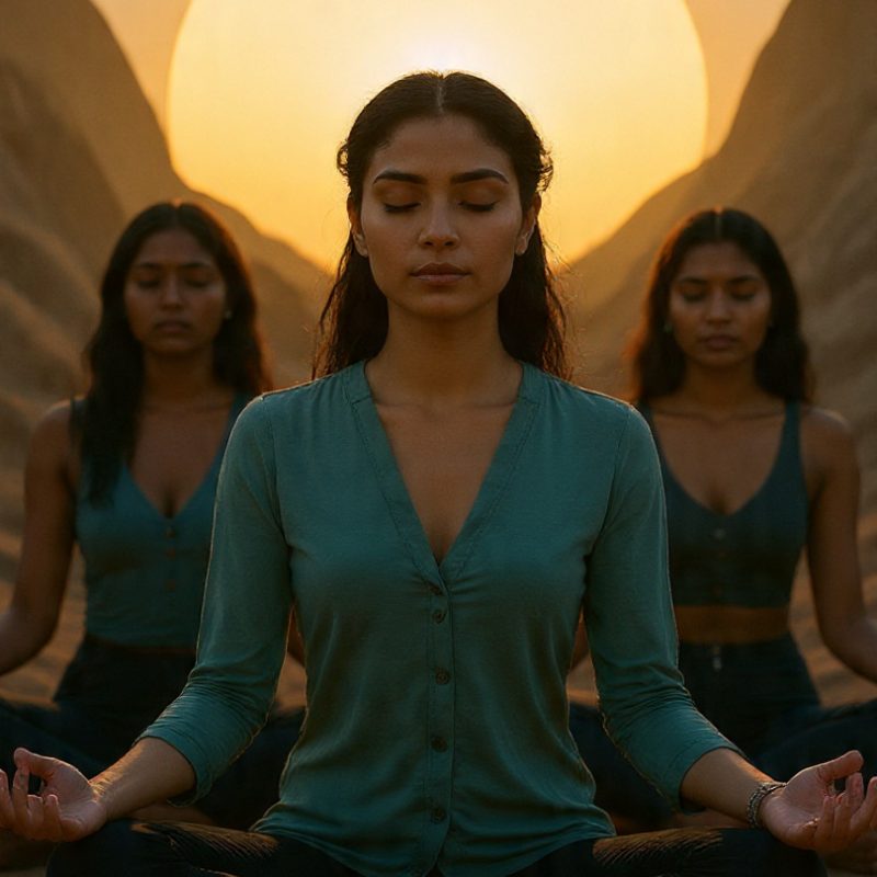 a_group_of_indian_women_meditating_in